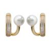 Pendientes de botón elegantes, combinables, pequeños y sencillos, ligeros, lujosos, exquisitos, de plata lisa, frescos, estilo Mori.
