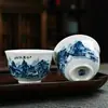 Color Esmalte Giratorio Flotante Cubierta de Tres Talentos Tazón Tapa Kung Fu Chino Hogar Preparación de Té Porcelana con Trazos Dorados Tazón de Té con Tapa