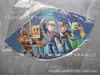 Decoración para Fiesta de Cumpleaños de Juego Roblox en Mundo Virtual Transfronterizo Suministros Banner Inserto Mantel Set de Platos de Papel