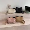 Otoño 2026 Nuevo Bolso Cubo de Mano de Color Sólido a la Moda Bolso Cruzado de Hombro Único de Gran Capacidad de Color Sólido para Mujer