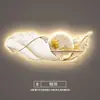 Pintura decorativa de pena transfronteiriça pintura de luz LED nova luxo leve veado finamente esculpido pintura suspensa para parede de fundo de sofá da sala de estar arte