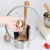 Estante para tapas de olla específico para cocina de acero inoxidable, estante para cucharas de encimera, estante vertical para almacenamiento de tablas de cortar, organizador de espátulas