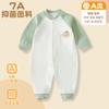 Mameluco de Primavera y Otoño para Bebé Pijama Neonatal Cálido de Principios de Primavera Algodón Camisero Ajustado Ropa Interior Base Traje para Gatear