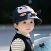 Gorra de béisbol de mezclilla fina con diseño de patito de dibujos animados para primavera y otoño, para niños y niñas, protección solar para bebés