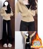 Sudadera Corta Rosa para Mujer, Conjunto Súper Elegante Estilo Coreano, Top Otoñal Ajustado a la Cintura Delgado Chic Coreano