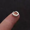 Comercio Electrónico Transfronterizo Europeo y Americano Venta al por Mayor Microincrustado Elegante Simple Cartílago Redondo Personalizado Moda Piercing Joyería Pendientes Hebillas de Oreja