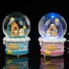 Capivara Fofa em Desenho Animado Viagem às Fontes Termais Bola de Cristal Brilhante Decorações para Quarto de Menina Móveis para Casa Presentes de Aniversário