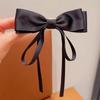 Pin de Pinza de Pato Grande con Lazo de Cinta Estilo Hada para Niñas Pinza para el Cabello Dulce Elegante Multiusos para Padres e Hijos