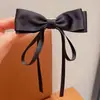 Presilha de Cabelo com Laço de Fita Estilo Fada para Meninas, Presilha Grande tipo Bico de Pato, Grampo Multiúso Doce e Elegante para Pais e Filhos