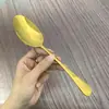 Cuchara de Acero Inoxidable Estilo Manicura Transfronteriza para Uso en Hogar y Restaurante, Adecuada para Comer, Sopa, Postre y Helado