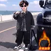 Ropa de Algodón de Invierno para Niños 2026 Nuevo Estilo Ropa para Niños Pequeños Chaqueta de Algodón Falsa de Dos Piezas Ropa de Otoño e Invierno para Niños Chaqueta Gruesa Acolchada de Algodón Ropa de Abrigo