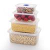 Conjunto de Caixas Frescas Retangulares de Grau Alimentício para Geladeira, Refrigeradas, Seladas para Armazenamento de Alimentos, Caixa de Preservação de Alimentos, Caixa para Picles