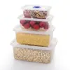 Caja crisper de grado alimenticio rectangular para refrigerador, sellada, caja de almacenamiento de alimentos, crisper de alimentos, caja para pepinillos