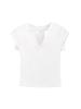 Camiseta Feminina da Moda com Decote V, Ajuste Slim, Manga Curta, Novo Design de Verão, Cropped Ajustado Estiloso e Juvenil