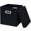 Caja de almacenamiento descubierta transfronteriza caja de almacenamiento de tela caja de almacenamiento cuadrada para armario ropa juguete caja plegable para acabado venta al por mayor