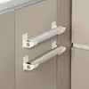 Juego de 4 Soportes de Almacenamiento sin Taladro Película Adhesiva Bolsa de Basura Estantes de Almacenamiento para Gabinetes Estante de Almacenamiento Lateral para Refrigerador