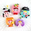 Caixa de Armazenamento de Material de Desenho Animado Cola de Creme Capa de Celular Acessórios de Resina para Cross-Dressing Múltiplas Meninas Adesivo de Cola Copo de Água DIY