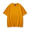 Camiseta de manga curta de algodão lavado personalizada solta masculina e feminina do mesmo estilo roupas de classe faça você mesmo impressão roupas de festa de formatura logotipo bordado
