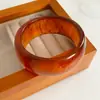 Pulseras Redondas Europeas y Americanas Transfronterizas de Resina Manchada, de Moda, Sencillas, Personalizadas, Versátiles, Pulseras de Nicho de Alta Gama para Mujeres