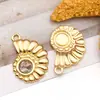 Aço Inoxidável Colorido Concha Strass Caranguejo Pérola Imitação Estrela do Mar Artesanal DIY Colar Brincos Pingente de Chave Acessórios de Joias