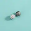 Acessórios de Prata Esterlina S925 Estilo Chinês Vintage com o Caractere '' Contas Espaçadoras, Contas Cilíndricas para Pulseiras de Corda Artesanais DIY, Contas Soltas para Montagem