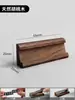 Letrero de exhibición de producto de madera de nogal etiqueta de precio número cuentas letrero soporte de etiqueta de madera maciza accesorios para joyería producto de té tabaco alcohol