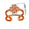 Coreano Multi-camada Anel Aberto Micro Star Zircon Anel de Dedo Indicador Feminino Casal Acessórios Jóias Coreanas