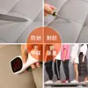 Banqueta de Almacenamiento, Sofá, Taburete para Cambiarse los Zapatos, Silla Rectangular para el Hogar para Uso en el Dormitorio, Otomana Plegable Multifuncional de Cuero
