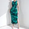 2026 Verano Transfronterizo Nueva Moda Vestido Largo Estampado Elegante y Chic Bodycon Vestido de Noche