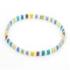 Pulseras Tejidas a Mano con Cuentas Tila Pull-Up y Cuentas de Arroz Estilo Playa Europeo y Americano Estilo Ins Pulseras de Pareja Que No Se Desvanecen