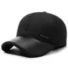 Gorra de Pico de Pato Estilo Nuevo para Hombres de Mediana Edad y Mayores, Gorra de Papá, Gorra Cálida para Mayores, Protección para los Oídos, Forro Polar, Gorra de Béisbol Engrosada para Ciclismo