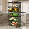 Prateleira de Armazenamento para Mesa, Aparador para Sala de Estar, Organizador em Camadas para Lanches e Copos de Água, Cesta de Armazenamento para Frutas e Vegetais de Cozinha