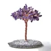 Venta al por mayor directa de fábrica transfronteriza árbol de la fortuna de cristal natural bolsa de dinero árbol árbol de la fortuna adornos de regalo de empresa