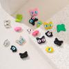 Colgante de aleación simple con microincrustaciones tridimensionales, bonito lazo de amor de gatito, accesorios para pulsera y collar