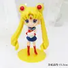 Suporte de lua de rede vermelha guerreira de menina bonita decoração de bolo suporte sentada gelo de água lua menina mesa de sobremesa joias de panificação