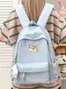 Mochila Estilo Coreano Harajuku para Estudiante de Preparatoria de Campus con Bordado de Caballo del Año Zodiacal, Mochila Casual Sencilla de Moda