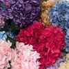 5 Hortensias Francesas, Hortensias Mariposa de Colores, Decoración Artificial de Flores para Habitación de Boda Hogar, Flores de Seda para Diseño de Escenario Hotel Piso