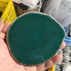 [Pai Gao Yinuo] Fatias de Ágata Natural, Fatias de Paisagem, Fatias de Sino de Vento, Porta-Copos de Pedra Bruta, Joias, Fatias de Ágata de Jade