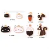 Ardilla Gatito Lindo Animal Aleación Goteo de Aceite Joyería Accesorios DIY Transfronterizo Accesorios para el Cabello Llavero Colgante