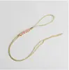 Nuevo Cordón DIY Semi-Terminado Nudo Flor de Durazno Cadena Llavero Collar Colgante para Teléfono Móvil Accesorios Tejidos a Mano Colgante
