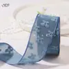Fita de Laço Tridimensional Roupa Chapéu DIY Laço Fita Buquê Embalagem Acessórios de Cabelo Flocagem Fita de Cereja