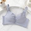 Látex Medio Grueso Algodón Push-up Ropa Interior No Magnética Mujer Pecho Pequeño MM Sin Aros Paramamario Sujetador Superior Sexy