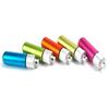 Color arcoíris aleación de aluminio supervivencia tanque impermeable contenedor impermeable almacenamiento botella de medicina equipo de supervivencia EDC para exteriores colgante de llave