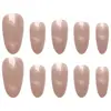 Unhas Postiças de Alta Qualidade Estilo Girly Temperamento Elegante Olho de Gato Estilo Irmã Real Iluminadora Arte para Unhas Curtas 30 unidades