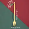Set de vajilla popular transfronterizo, cubiertos navideños de dibujos animados creativos, tenedor de postre y cuchara de fruta de acero inoxidable 410 al por mayor