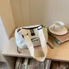 Bolso de Mano Estilo Coreano Simple Estilo Ins con Estampado de Letras Tela Oxford Forma de Empanada, Bolso de Hombro Cruzado Casual Versátil Nuevo Colorido