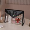 21 años nuevo seguro bolsa de maquillaje en nube estilo socialité coreana bolsa de maquillaje bolsa de maquillaje doble impermeable bolsa de cuero PU