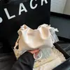 Bolso Cruzado 2025 Bolsa Nube de Exportación Bolso Sencillo y Elegante para Mujer Bolso de Hombro Perla de Moda y Suave para Viajes