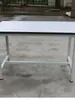 Mesa de Trabajo Blanca para Pizarra, Mesa de Operación Experimental, Mesa de Inspección con Tablero Ignífugo, Mesa de Trabajo para Taller, Mesa de Empaque