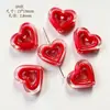 Cuentas Acrílicas de Agujero Recto, Círculos Huecos en Forma de Corazón, Accesorios para Manualidades, Llaveros, Decoraciones para Fundas de Teléfono, Accesorios